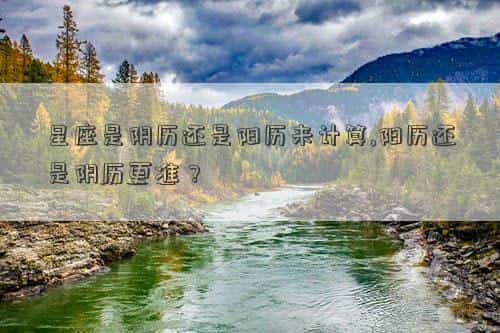 星座是阴历还是阳历来计算摩羯座，星座是阴历还是阳历来计算,阳历还是阴历更准？