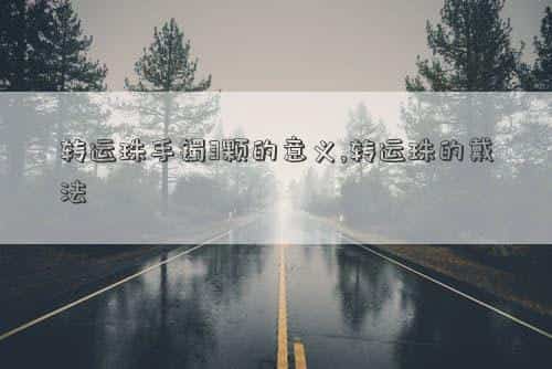 手镯转运珠数量的寓意，转运珠手镯3颗的意义,转运珠的戴法