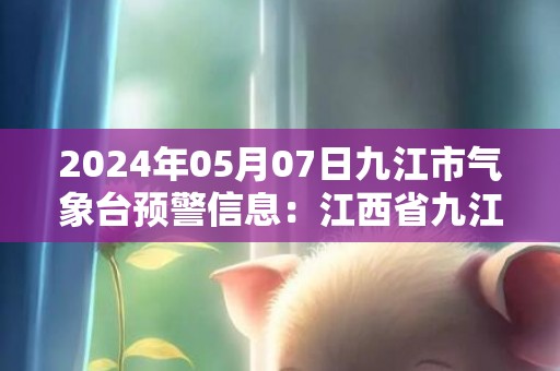 2024年05月07日九江市气象台预警信息：江西省九江市发布大雾黄色预警