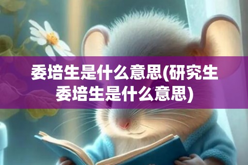 委培生是什么意思(研究生委培生是什么意思)