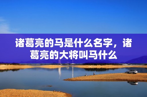 诸葛亮的马是什么名字，诸葛亮的大将叫马什么