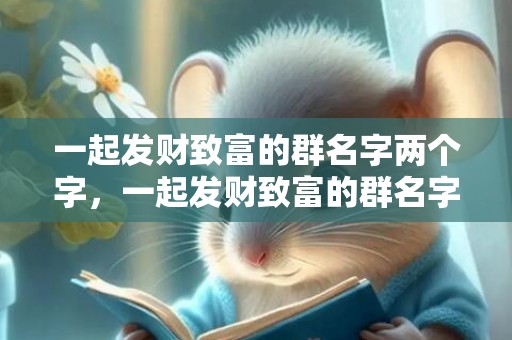 一起发财致富的群名字两个字，一起发财致富的群名字