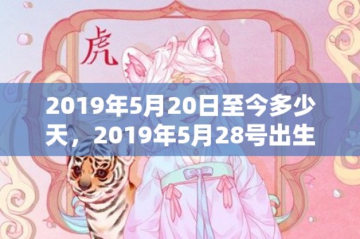 2019年5月20日至今多少天，2019年5月28号出生的男孩起什么名字好听，五行属什么