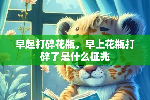 早起打碎花瓶，早上花瓶打碎了是什么征兆