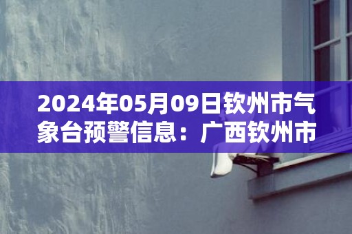 2024年05月09日钦州市气象台预警信息：广西钦州市发布暴雨橙色预警