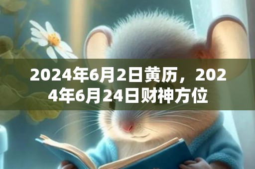 2024年6月2日黄历，2024年6月24日财神方位
