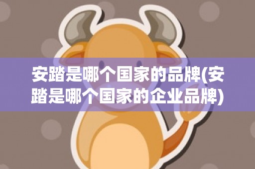 安踏是哪个国家的品牌(安踏是哪个国家的企业品牌)