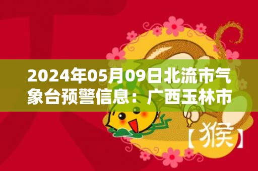 2024年05月09日北流市气象台预警信息：广西玉林市北流市发布大雾橙色预警
