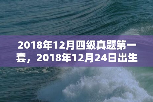2018年12月四级真题第一套，2018年12月24日出生女孩怎么取名？女孩起名推荐