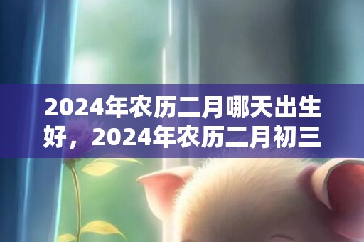 2024年农历二月哪天出生好，2024年农历二月初三的虎宝宝好不好