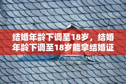 结婚年龄下调至18岁，结婚年龄下调至18岁能拿结婚证吗知乎，18岁领结婚证新政策