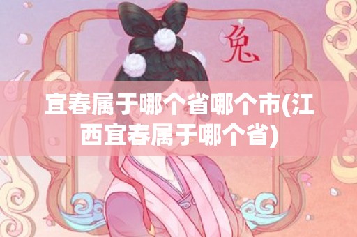 宜春属于哪个省哪个市(江西宜春属于哪个省)