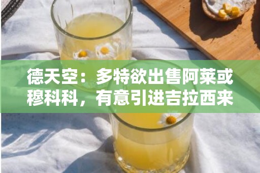 德天空：多特欲出售阿莱或穆科科，有意引进吉拉西来补强锋线