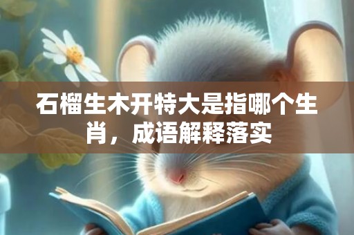 石榴生木开特大是指哪个生肖，成语解释落实