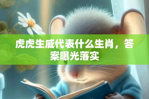 虎虎生威代表什么生肖，答案曝光落实