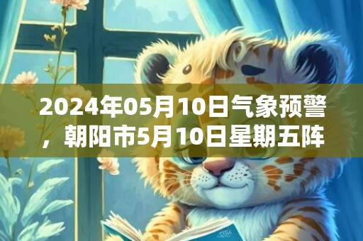 2024年05月10日气象预警，朝阳市5月10日星期五阵雨最高气温27度