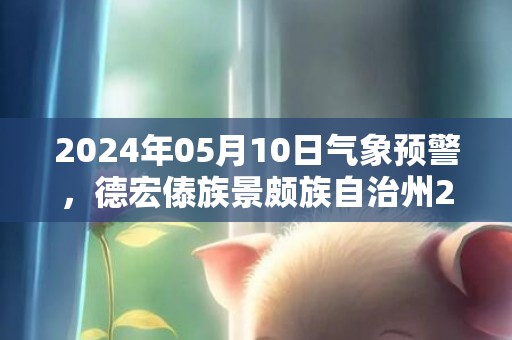 2024年05月10日气象预警，德宏傣族景颇族自治州2024/05/10周五小雨转阵雨最高温度30℃