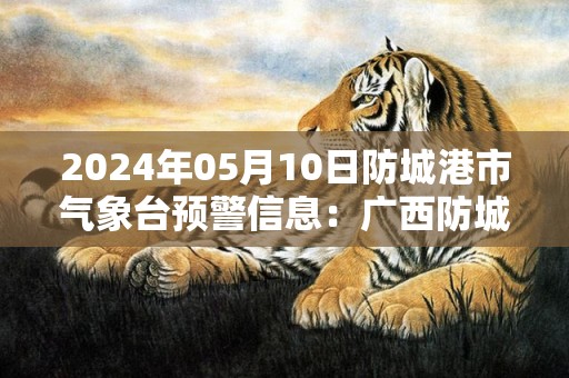 2024年05月10日防城港市气象台预警信息：广西防城港市更新暴雨红色预警