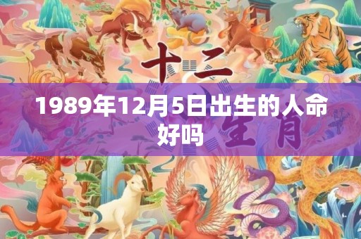 1989年12月5日出生的人命好吗