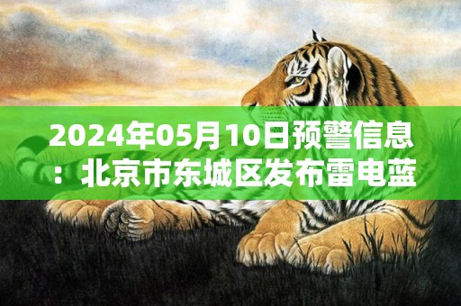 2024年05月10日预警信息：北京市东城区发布雷电蓝色预警