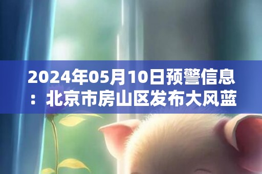 2024年05月10日预警信息：北京市房山区发布大风蓝色预警