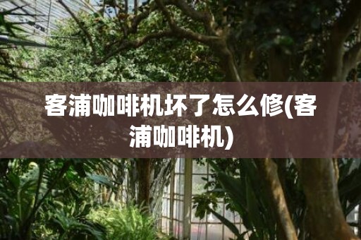 客浦咖啡机坏了怎么修(客浦咖啡机)