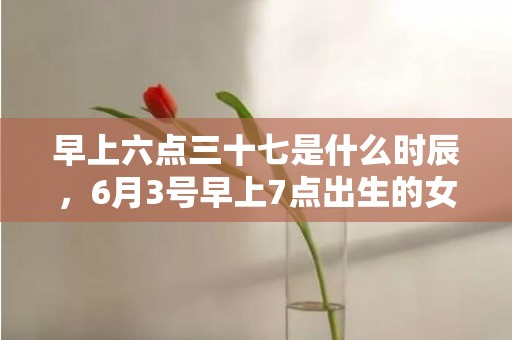 早上六点三十七是什么时辰，6月3号早上7点出生的女宝宝要怎么起名字