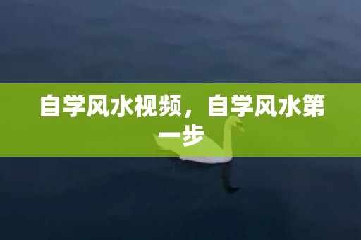 自学风水视频，自学风水第一步