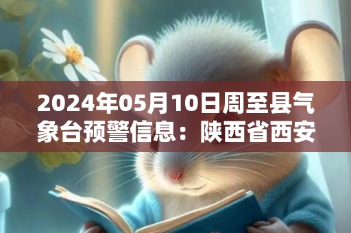2024年05月10日周至县气象台预警信息：陕西省西安市周至县发布冰雹橙色预警