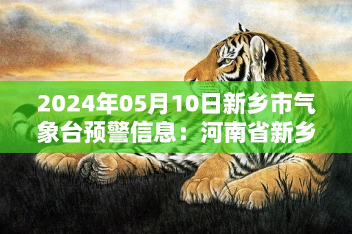 2024年05月10日新乡市气象台预警信息：河南省新乡市发布大风蓝色预警