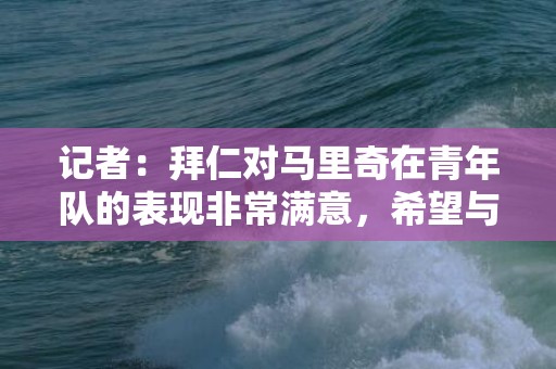 记者：拜仁对马里奇在青年队的表现非常满意，希望与他续约