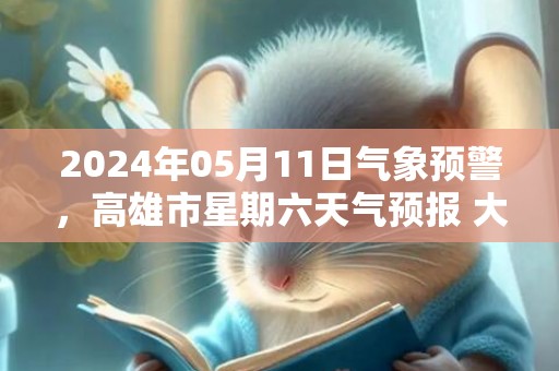 2024年05月11日气象预警，高雄市星期六天气预报 大部阴转多云