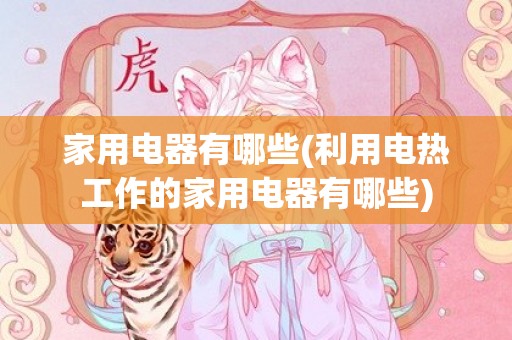 家用电器有哪些(利用电热工作的家用电器有哪些)