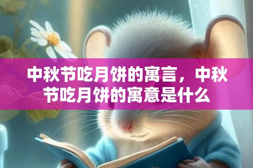 中秋节吃月饼的寓言，中秋节吃月饼的寓意是什么