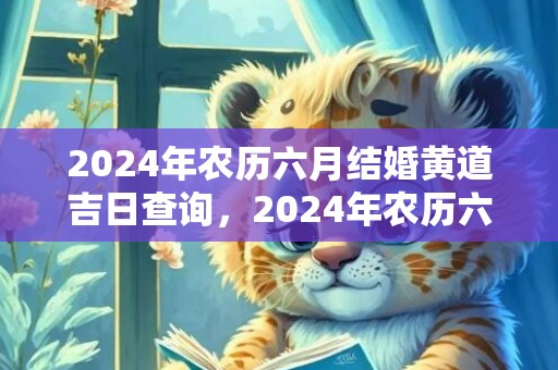 2024年农历六月结婚黄道吉日查询，2024年农历六月初四出生牛宝宝命运
