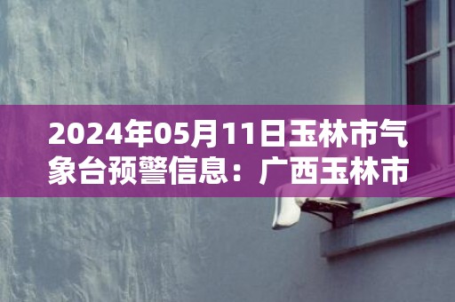 2024年05月11日玉林市气象台预警信息：广西玉林市发布雷电橙色预警