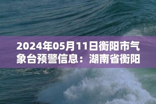 2024年05月11日衡阳市气象台预警信息：湖南省衡阳市发布雷雨大风蓝色预警