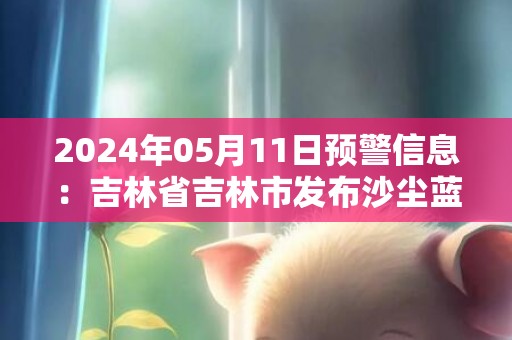 2024年05月11日预警信息：吉林省吉林市发布沙尘蓝色预警