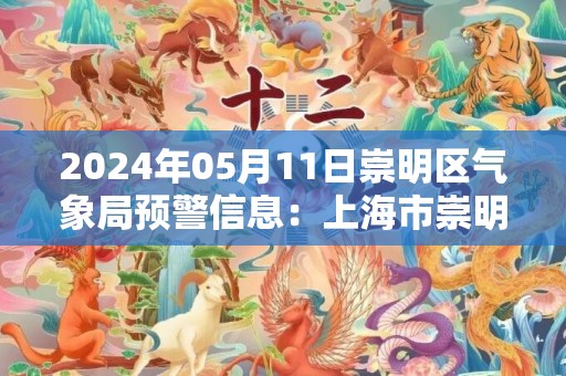 2024年05月11日崇明区气象局预警信息：上海市崇明区发布雷电黄色预警