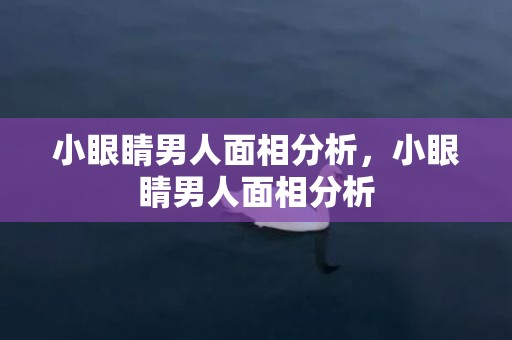 小眼睛男人面相分析，小眼睛男人面相分析