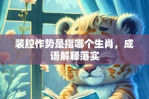 装腔作势是指哪个生肖，成语解释落实