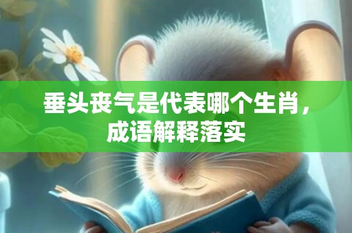 垂头丧气是代表哪个生肖，成语解释落实