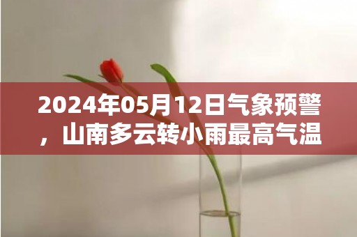 2024年05月12日气象预警，山南多云转小雨最高气温21度