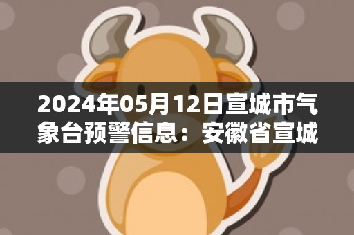 2024年05月12日宣城市气象台预警信息：安徽省宣城市发布暴雨蓝色预警