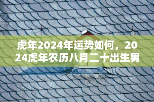 虎年2024年运势如何，2024虎年农历八月二十出生男孩寓意好的名字