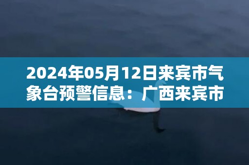 2024年05月12日来宾市气象台预警信息：广西来宾市发布暴雨橙色预警