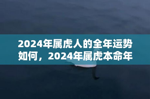 2024年属虎人的全年运势如何，2024年属虎本命年大忌一览