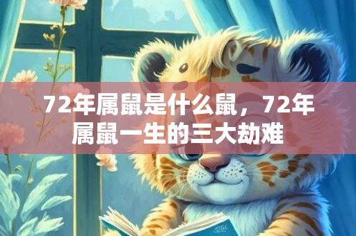 72年属鼠是什么鼠，72年属鼠一生的三大劫难