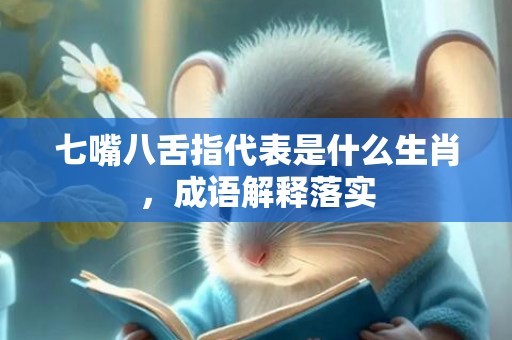 七嘴八舌指代表是什么生肖，成语解释落实