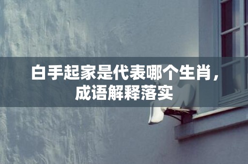 白手起家是代表哪个生肖，成语解释落实